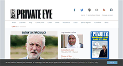 Desktop Screenshot of private-eye.co.uk